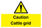 WV12905: Caution Cattle grid
