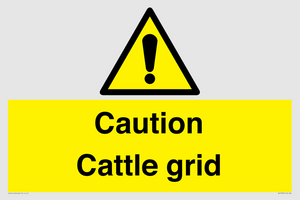 WV12905: Caution Cattle grid