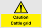 WV12905: Caution Cattle grid