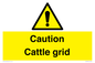 WV12905: Caution Cattle grid