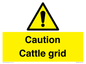 WV12905: Caution Cattle grid