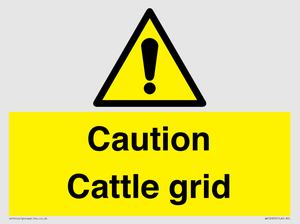 WV12905: Caution Cattle grid