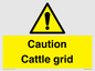 WV12905: Caution Cattle grid