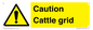WV12905: Caution Cattle grid