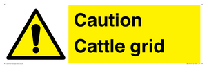WV12905: Caution Cattle grid