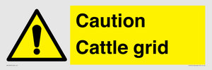 WV12905: Caution Cattle grid