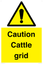 WV12905: Caution Cattle grid