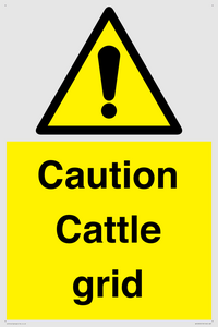 WV12905: Caution Cattle grid