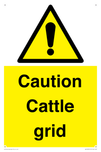 WV12905: Caution Cattle grid