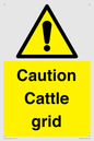 WV12905: Caution Cattle grid