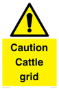 WV12905: Caution Cattle grid