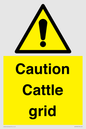WV12905: Caution Cattle grid