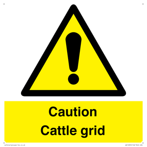 WV12905: Caution Cattle grid