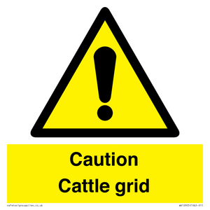 WV12905: Caution Cattle grid