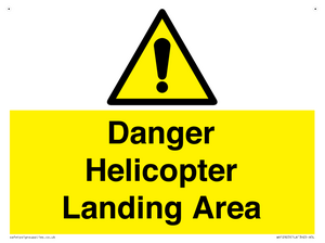 WV12923: Danger Helicopter Landing Area