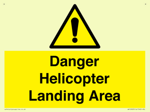 WV12923: Danger Helicopter Landing Area