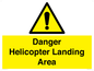 WV12923: Danger Helicopter Landing Area