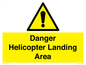 WV12923: Danger Helicopter Landing Area