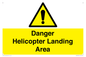 WV12923: Danger Helicopter Landing Area