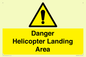 WV12923: Danger Helicopter Landing Area