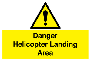 WV12923: Danger Helicopter Landing Area
