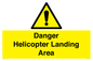 WV12923: Danger Helicopter Landing Area