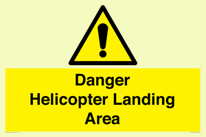 WV12923: Danger Helicopter Landing Area