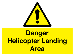 WV12923: Danger Helicopter Landing Area