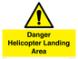 WV12923: Danger Helicopter Landing Area
