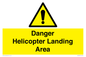 WV12923: Danger Helicopter Landing Area