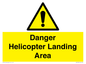 WV12923: Danger Helicopter Landing Area
