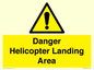 WV12923: Danger Helicopter Landing Area