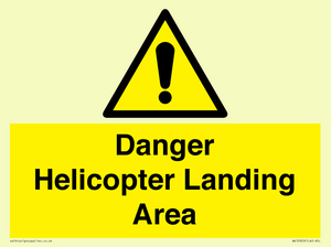WV12923: Danger Helicopter Landing Area