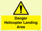 WV12923: Danger Helicopter Landing Area