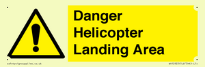 WV12923: Danger Helicopter Landing Area