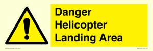 WV12923: Danger Helicopter Landing Area