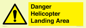 WV12923: Danger Helicopter Landing Area