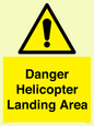 WV12923: Danger Helicopter Landing Area