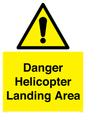 WV12923: Danger Helicopter Landing Area