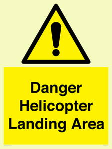 WV12923: Danger Helicopter Landing Area