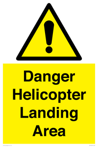 WV12923: Danger Helicopter Landing Area