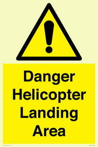 WV12923: Danger Helicopter Landing Area
