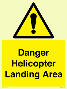 WV12923: Danger Helicopter Landing Area