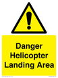 WV12923: Danger Helicopter Landing Area