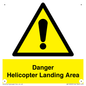 WV12923: Danger Helicopter Landing Area