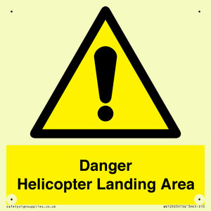 WV12923: Danger Helicopter Landing Area