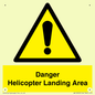 WV12923: Danger Helicopter Landing Area
