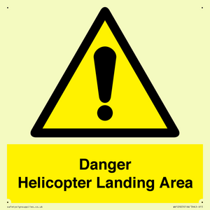 WV12923: Danger Helicopter Landing Area