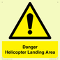 WV12923: Danger Helicopter Landing Area