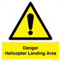 WV12923: Danger Helicopter Landing Area